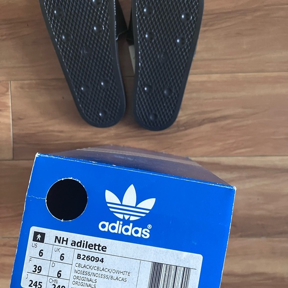 Adidas x Neighborhood Black Slide Sandals 6